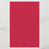 Red Black Checkerboard Briefpapier (Rückseite)
