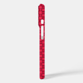Red Black Checkerboard Case-Mate iPhone Hülle (Rückseite / Links)