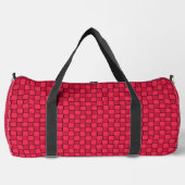 Red Black Checkerboard Duffle Bag (Vorderseite)
