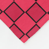 Red Black Checkerboard Fleecedecke (Ecke)