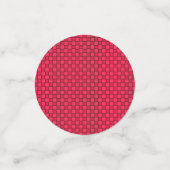 Red Black Checkerboard Konfetti (Klein Vorderseite)