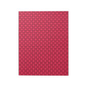 Red Black Checkerboard Notizblock (Rotiert)