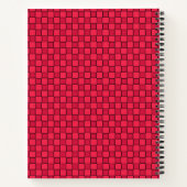 Red Black Checkerboard Notizblock (Rückseite)