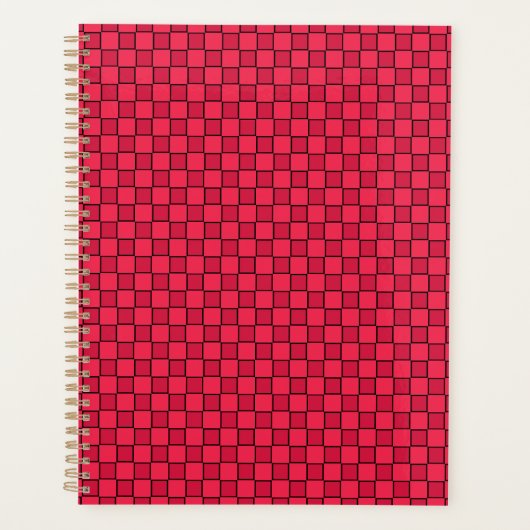 Red Black Checkerboard Planer (Vorderseite)