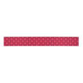 Red Black Checkerboard Ripsband (Vorderseite)