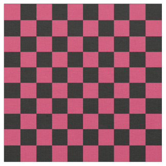 Red & Black Checkerboard Stoff