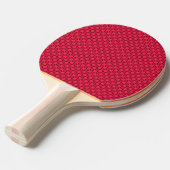 Red Black Checkerboard Tischtennis Schläger (Vorderseite)
