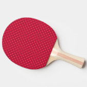 Red Black Checkerboard Tischtennis Schläger (Seitenansicht)