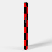 Red Black Checkered Karo Pattern Case-Mate iPhone Hülle (Rückseite / Rechts)
