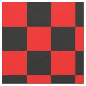 Red Black Checkered Karo Pattern Stoff (Nahaufnahme)