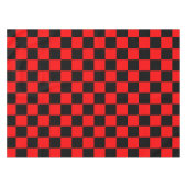 Red Black Checkered Karo Pattern Tischdecke (Vorderseite (Horizontal))