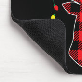 Red Black Christmas Geschenke Buffalo Karierte Hir Mousepad (Ecke)