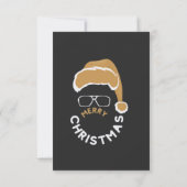 Red Black Christmas Holiday Party Einladung (Rückseite)