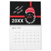 Red Black Christmas Holiday Party Kalender (Feb 2026)