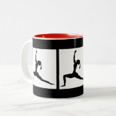Red Black Coffee Cup Zweifarbige Tasse (Vorderseite Links)