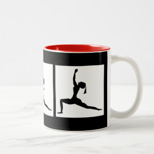 Red Black Coffee Cup Zweifarbige Tasse
