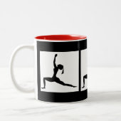 Red Black Coffee Cup Zweifarbige Tasse (Links)
