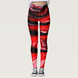 Red Black cool Modern Chic Hipster vereint künstle Leggings