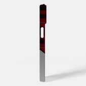 Red & Black Cunningham Kariert & Aluminium Look Case-Mate iPhone Hülle (Rückseite / Rechts)