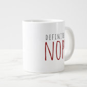 Red & Black definitiv nope Funny Coffee Tasse (Vorderseite Rechts)