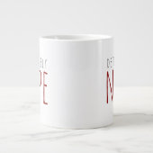 Red & Black definitiv nope Funny Coffee Tasse (Vorderseite)