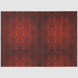 Red Black Demak Gothic 20x30 Decoupage Seidenpapier