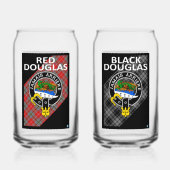 RED & BLACK DOUGLAS Getränkebrille Dosenglas (Vorderseite)