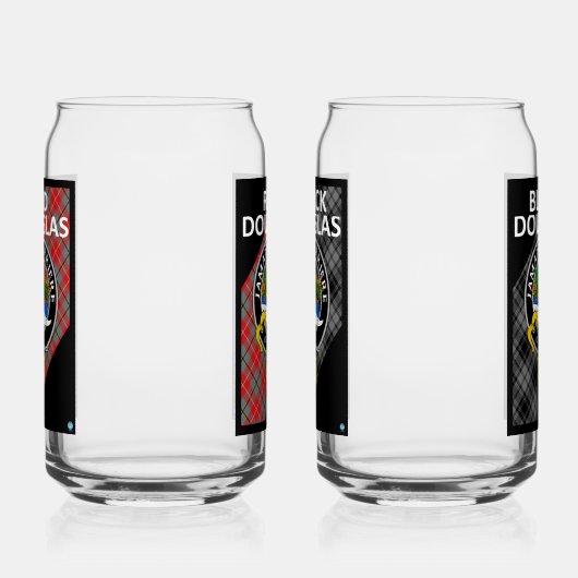 RED & BLACK DOUGLAS Getränkebrille Dosenglas (Rechts)