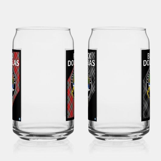 RED & BLACK DOUGLAS Getränkebrille Dosenglas (Links)