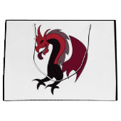 Red Black Dragon Mythical Creature Große Geschenktüte (Vorderseite)