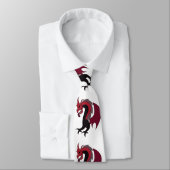Red Black Dragon Mythical Creature Krawatte (Gebunden)