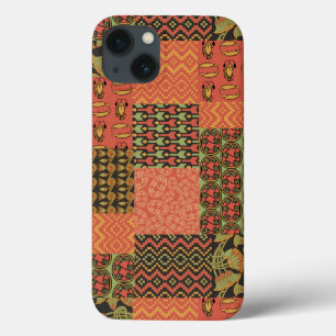 Red Black Egypbal Imitate Patchwork Case-Mate iPhone Hülle