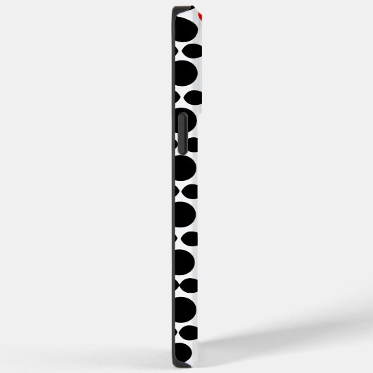 Red Black Geometric Case-Mate iPhone Hülle (Rückseite / Rechts)