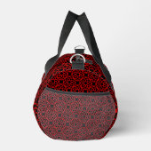 Red Black Geometric Seamless Pattern Duffle Bag (Rechts)