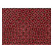 Red Black Geometric Seamless Pattern Tischdecke (Vorderseite (Horizontal))
