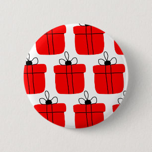 Red Black Geschenkboxen Design Weihnachten Kaffee Button