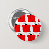 Red Black Geschenkboxen Design Weihnachten Kaffee Button (Vorne & Hinten)