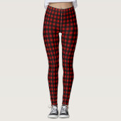 Red & Black Gingham - Leggings (Vorderseite)