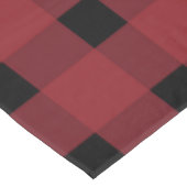 Red Black Gingham Pattern Tischdecke (Schrägansicht)