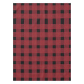 Red Black Gingham Pattern Tischdecke (Vorderseite)