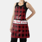 Red Black Gingham Vater Personalisierte Schürze (InSitu)