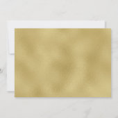 Red Black Gold 18. Geburtstagsparty Einladung (Rückseite)