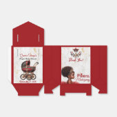 Red Black Gold African Princess Royal Baby Dusche Geschenkschachtel (Ungefaltet)