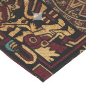 Red Black & Gold Aztec Inspired Design Großer Tischläufer (Ecke)