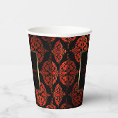 Red Black Gold Wedding Paper Cups Pappbecher (Rechts)