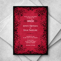 Red Black Gothic Wedding