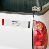 Red Black Gray Border Pattern Business Card Autoaufkleber (Auf Lkw)