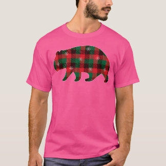 Red Black Green Buffalo Kariert Wombats Weihnachte T-Shirt