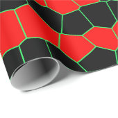 Red Black Green Cool Stylish Trendy Pattern Geschenkpapier (Rolleneckpunkt)