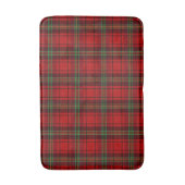 Red Black Green Cosy Plaid Badematte (Vorderseite Vertikal)